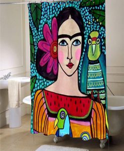 Frida Kahlo  shower curtain customized design for home decor