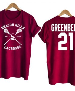 Teen Wolf shirt beacon hills tshirt GREENBERG 21Tshirt Maroon