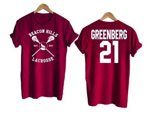 Teen Wolf shirt beacon hills tshirt GREENBERG 21Tshirt Maroon