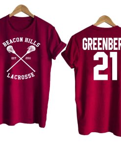 Teen Wolf shirt beacon hills tshirt GREENBERG 21 Tshirt