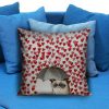 Grumpy cats heart Love Pillow Case