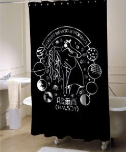 Halsey Art shower curtain customized design for home decor