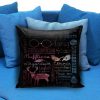 Harry Potter Spells Collage galaxy nebula Pillow Case