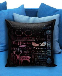 Harry Potter Spells Collage galaxy nebula Pillow Case