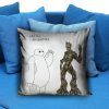 Hello i am baymax i am groot Pillow Case