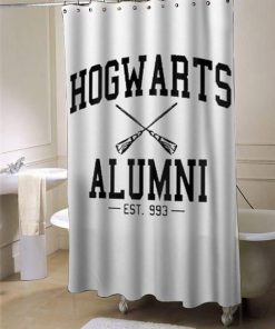Hogwarts alumni harry potter shower curtain customized design for home decor
