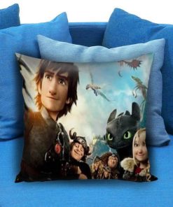 How to Train Your Dragon Cast Toothless Hiccup Pillow case