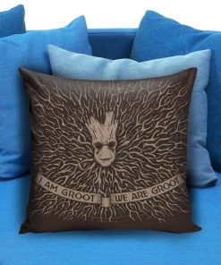 I Am & We Are groot the guardians of galaxy Pillow case