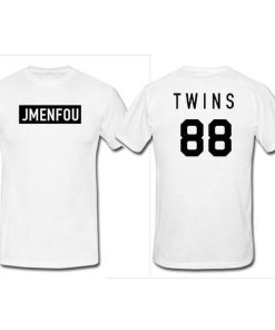 JMENFOU twins 88 T Shirt Two Side
