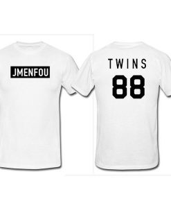 JMENFOU twins 88 T Shirt Two Side