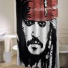 Jack Sparrow Johnny Depp shower curtain customized design for home decor