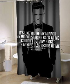 Justin Timberlake shower curtain customized design for home decor