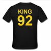 KING couple tshirt back