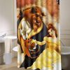 beast  Beauty  Disney shower curtain customized design for home decor