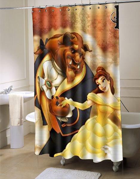 Beast Beauty Disney Shower Curtain, Disney Shower Curtain