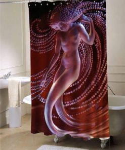 Lalique Mermaid shower curtain customized design for home decor