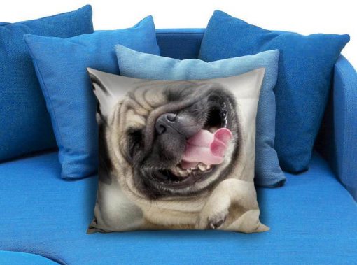 Laughing Smile Pug Dog Boxer Pillow case