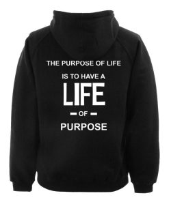 Life Leather hoodie back