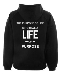 Life Leather hoodie back