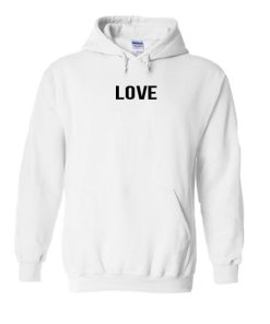 Love font hoodie
