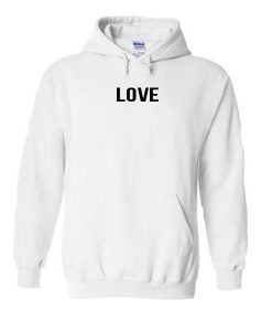 Love font hoodie