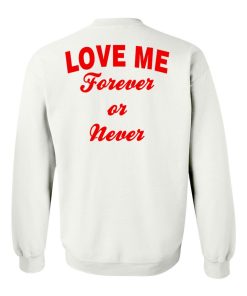 Love me forever or never switer