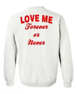 Love me forever or never switer