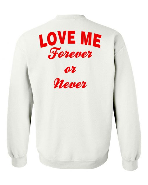 Love me forever or never switer