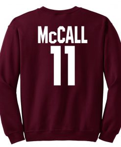 MCCALL 11 sweatshirt back