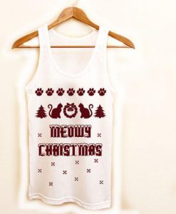 Meowy Christmas Tank top