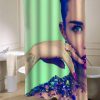 Miley Cyrus shower curtain customized design for home decor