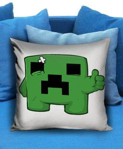 Minecraft Creeper sad Pillow case
