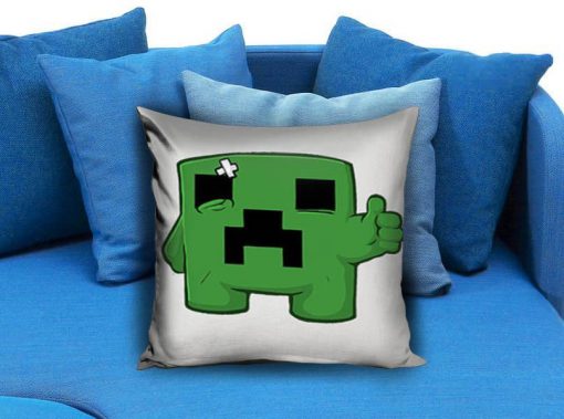 Minecraft Creeper sad Pillow case