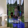 Minecraft Mine Craft Game2 shower curtain customized design for home decor