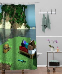 Minecraft Mine Craft Personalized shower curtain customized design for home decor