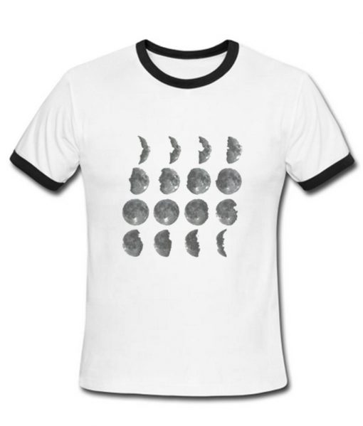 Moon Phase T Shirt Ringer