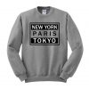 New york Paris tokyo switer