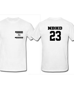 Nhbd 23 tshirt bolak balik