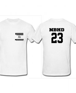 Nhbd 23 tshirt bolak balik