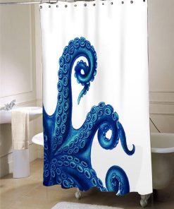 Octopus Tentacles Blue  shower curtain customized design for home decor