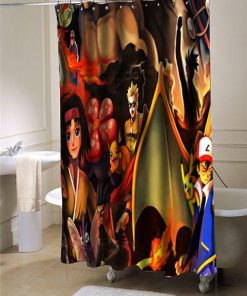 Pokemon Pocket Monster shower curtain customized design for home decor