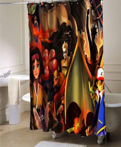 Pokemon Pocket Monster shower curtain customized design for home decor