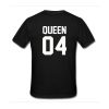 Queen 04 Tshirt Back