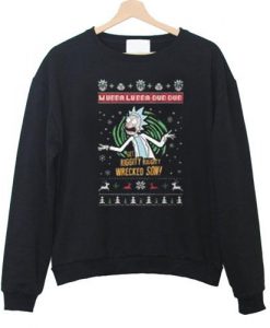 Rick And Morty Xmas Sweatshirt