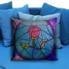 Rose Beauty and the Beast Pillow case