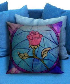 Rose Beauty and the Beast Pillow case