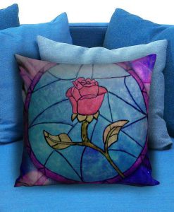 Rose Beauty and the Beast Pillow case