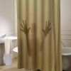 Shadowy Figure Scary shower curtain customized design for home decor