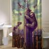 Slothzilla shower curtain customized design for home decor