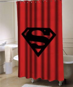 Superman shower curtain customized design for home decor